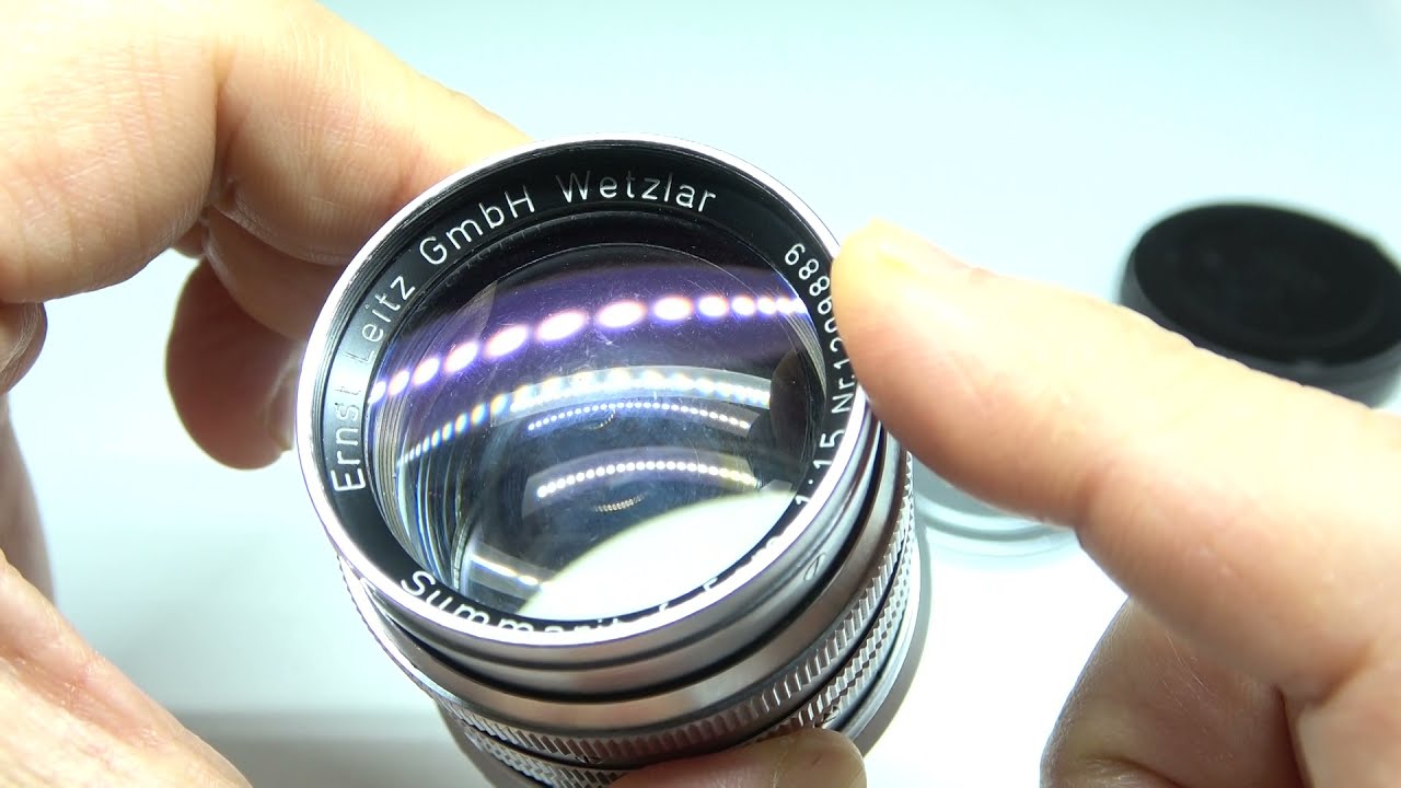 LEICA ライカ Summarit ズマリット 50mm F1.5 M 1954年製 - YouTube