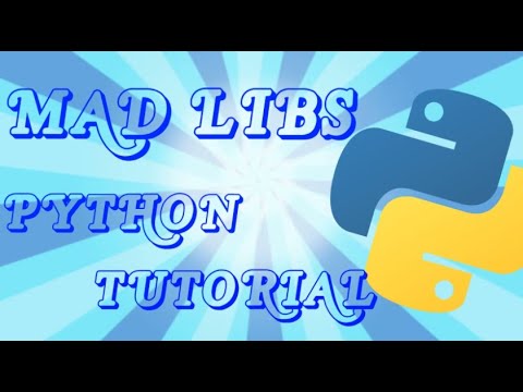 Mad Libs in Python - YouTube