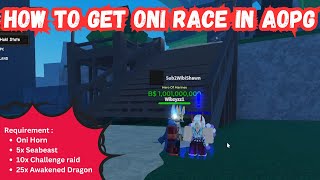 AOPG HOW TO GET ONI RACE