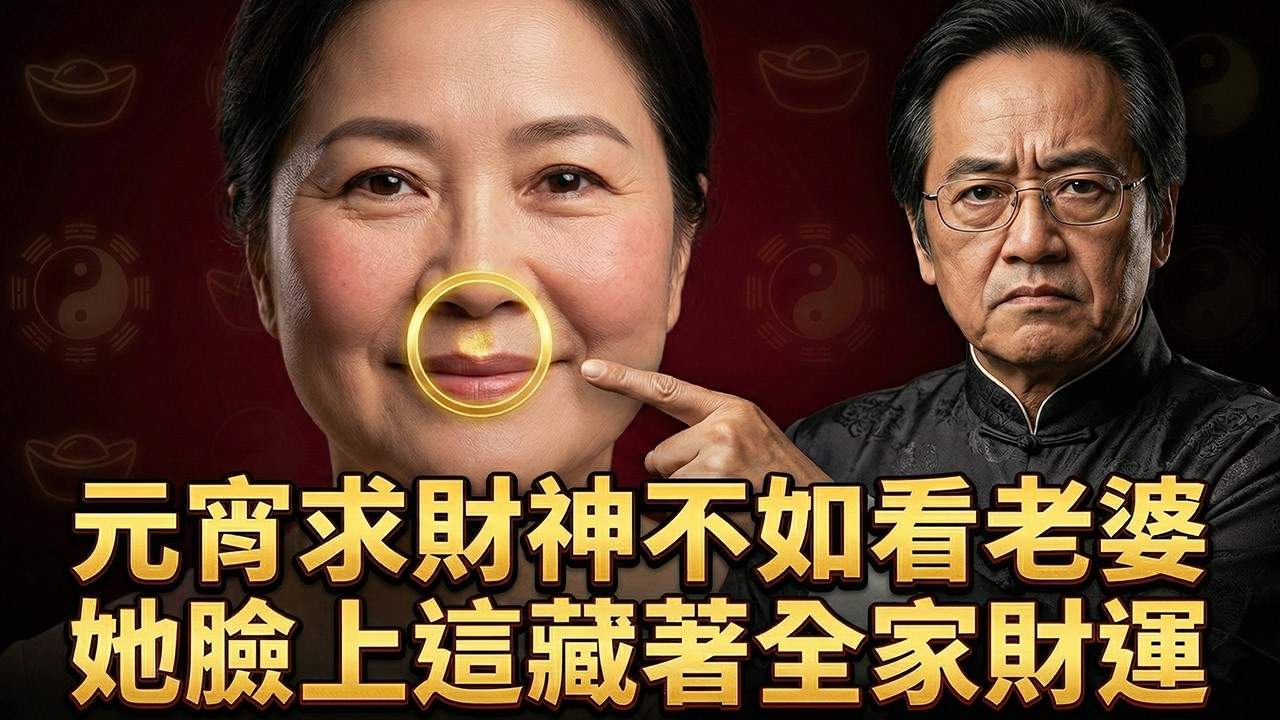 倪海廈：元宵求財神不如看老婆，她臉上這條溝，藏著你家今年會不會發財的生死玄機！#倪海廈#倪師 #中醫養生 #經方望診 #人中面相 #財運#元宵節