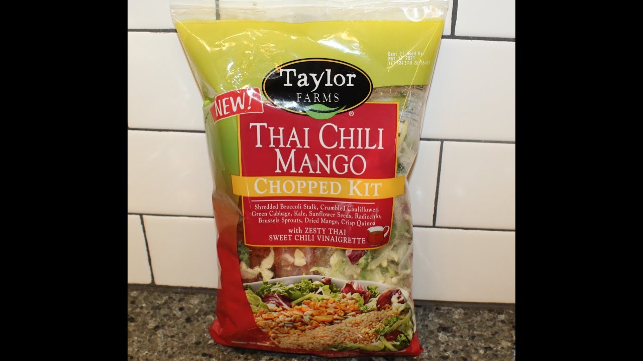Taylor Farms Thai Chili Mango Chopped Kit Review YouTube