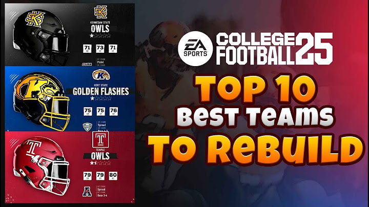 Top 10  Best Teams to Rebuild FIRST in College Football 25!