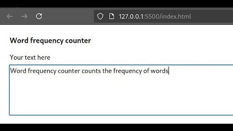 No-Talk Tutorial: Build a Word Frequency Counter in JavaScript