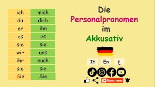 Die Personalpronomen im Akkusativ | Deutsch lernen: A1-A2