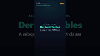 EP38   SQL Derived Tables Explained