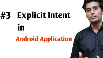 Explicit Intent in Android Application | How to implement explicit intent | java coding and syntax
