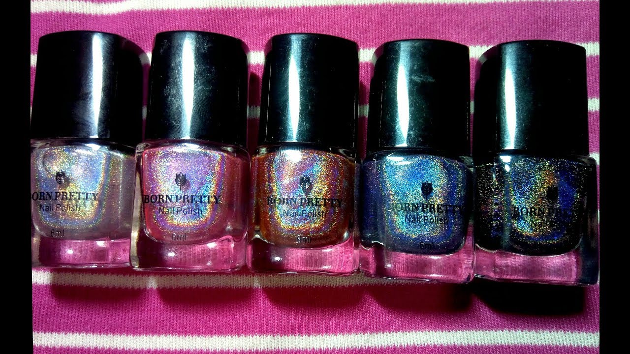 AMAZON Born Pretty Store holographic Stamping Polish.