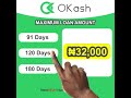OKash Nigeria Ng En 467 OKash Safe And Reliable Personal Loan In Nigeria OKash Nigeria Ng En 467 OKash Safe And Reliable Personal Loan In Nigeria