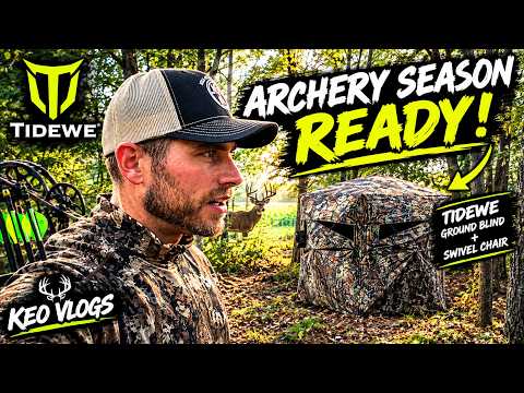 NY ARCHERY OPENER IS ALMOST HERE! Setting Up My TIDEWE Ground Blind