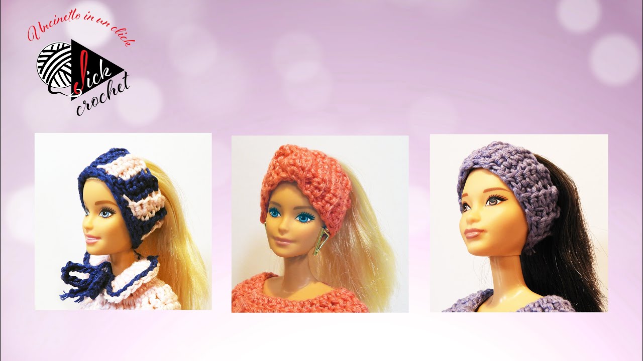 TUTORIAL UNCINETTO BARBIE ACCESSORI FASCETTE PER CAPELLI PARTE QUARTA