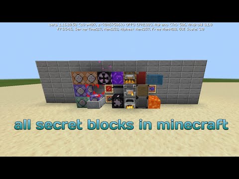 How to get all secret blocks in Minecraft