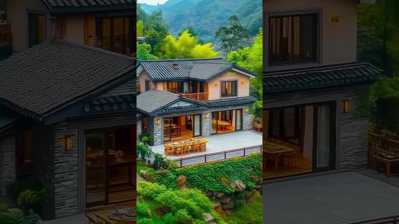 Build a villa on the edge of the village