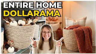 Designer Fall Decor on a Dollar Store Budget | Full Home Refresh