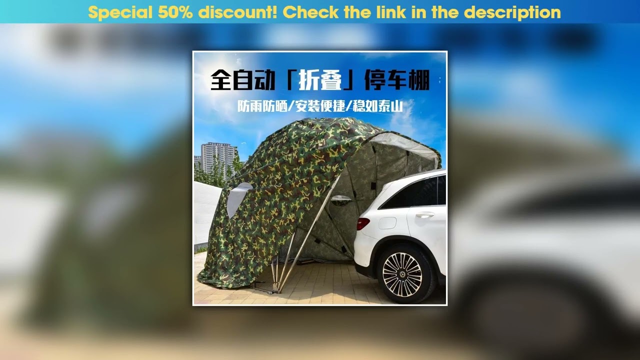Deal Car automatic folding carport mobile parking awning household outdoor parking space canopy win