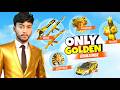 Free Fire But Only GOLDEN In Solo Vs Squad Challenge Badge 99