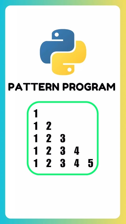 Pattern Printing In Python-1 | Python For Beginners | #python - YouTube