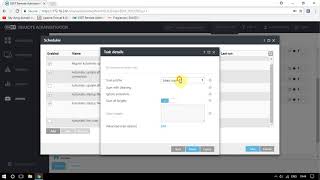 create a scheduled scan on client workstations using ESET Remote Administrator
