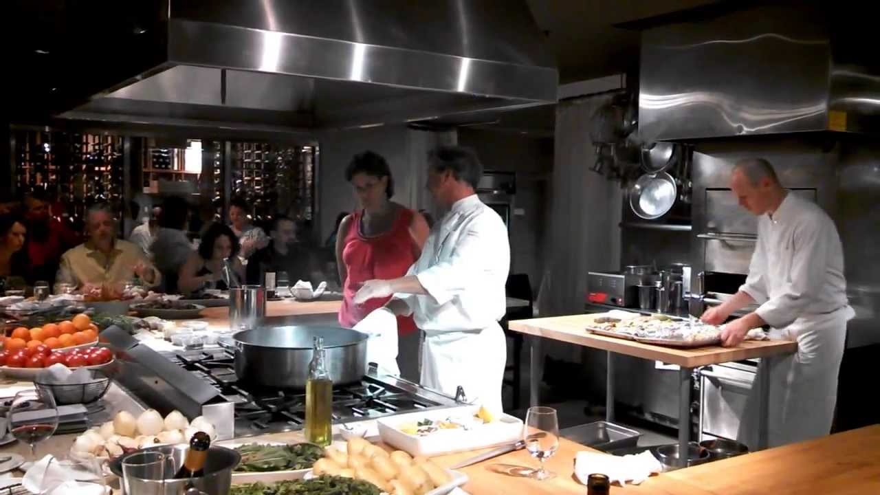 Shelley cooks with Randall