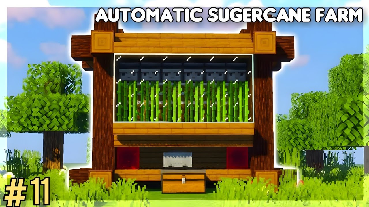 I Make Automatic Sugercane Farm In Minecraft | Survival Series By ...