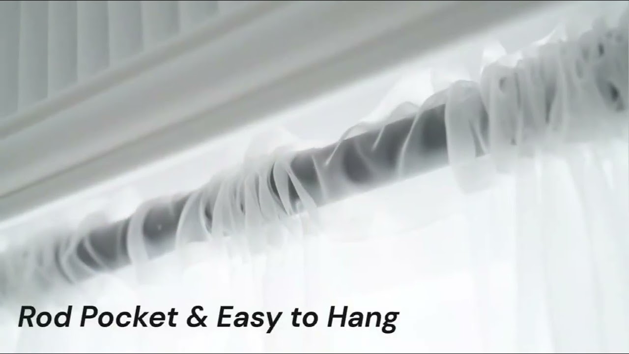 Solid White Yarn Curtain Window Tulle Curtains For Living Room Kitchen