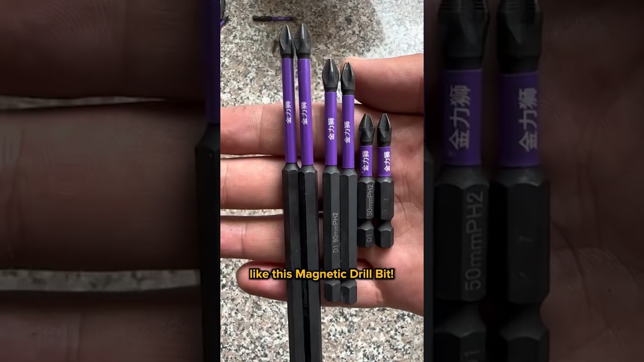 These Magnetic Drill Bits are ideal for a strong grip while drilling🔥🛠️ 