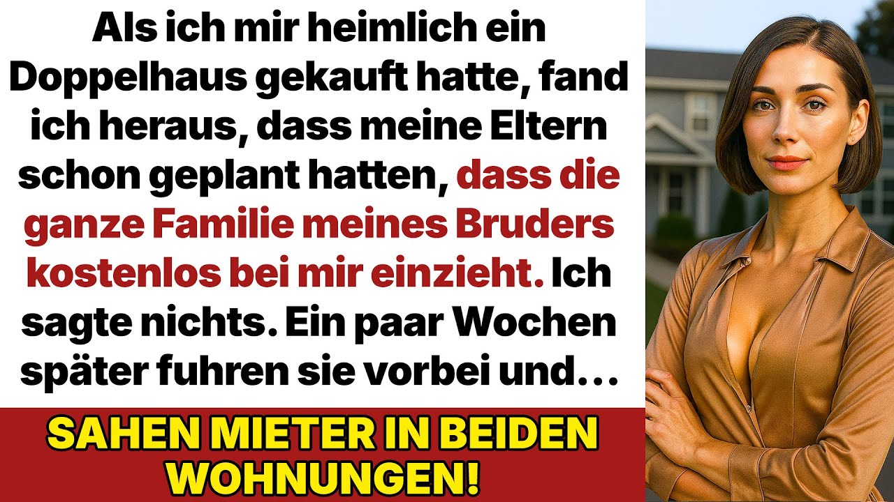 Meine Eltern wollten, dass mein Bruder gratis in mein Doppelhaus zieht – bis ich eingriff!