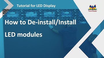 ViewSonic LED Displays | How To Install LED Panels