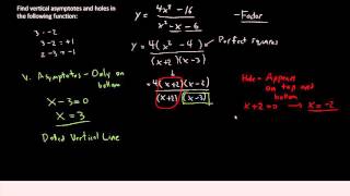 MAT 171 - EP 32 - Finding Vertical Asymptotes and Holes