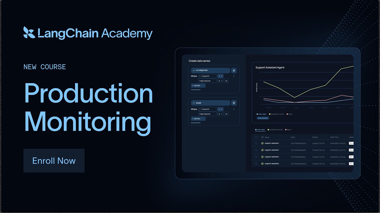 LangChain Academy New Course: Monitoring Production Agents