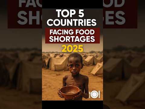 Top 5 Countries Facing Food Shortages in 2025 shorts