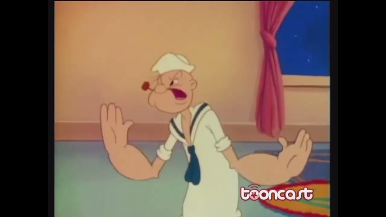 POPEYE THE SAILOR MAN: Me Musical Nephews 1942, Redrawn and Colorized