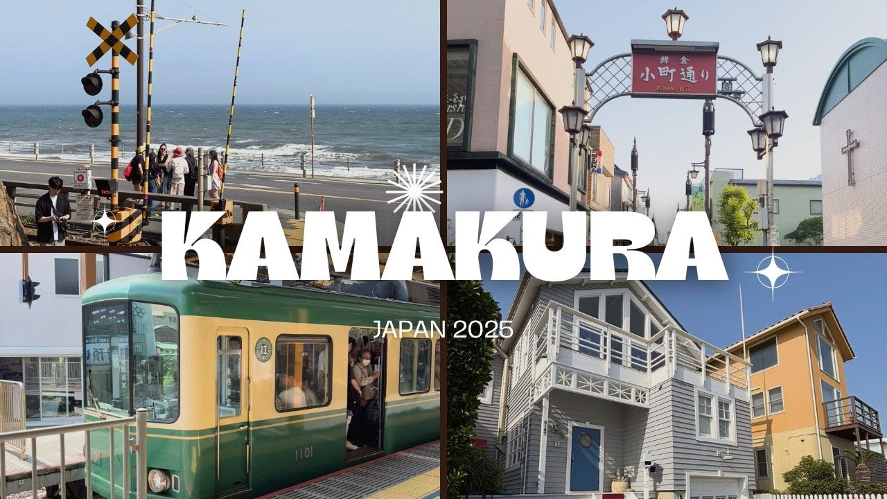 Kamakura Day Trip from Tokyo with Kids 🚋| Slam Dunk Spot & Komachi Dori
