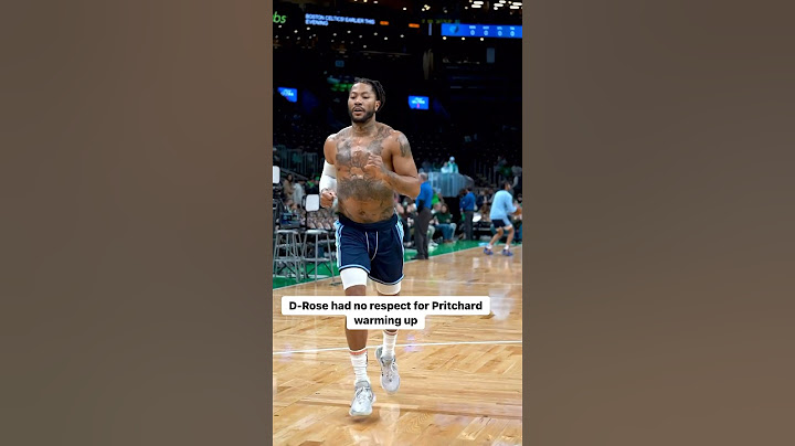 Derrick Rose had NO RESPECT for Pritchard warming up #Celtics #NBA