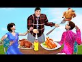 पेटू खाने वाले अजनबी भोजन Hungry Man Eating Strangers Food Comedy Video हिंदी कहानिया Hindi Kahaniya