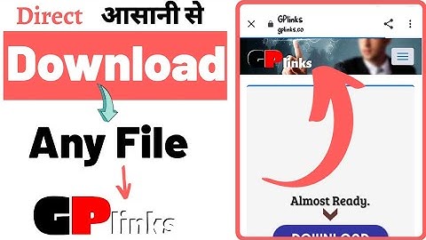 Gplinks se file Download kaise karte h? How to Download any file from gplinks in hindi