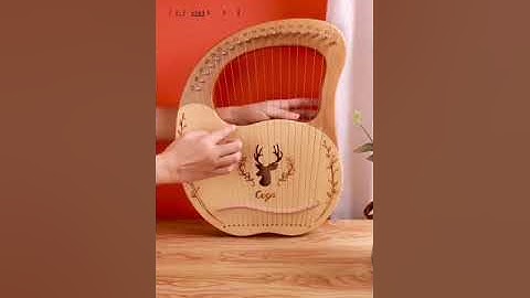 Deer Lyre harp for beginners. 19 String Lyre Harp
