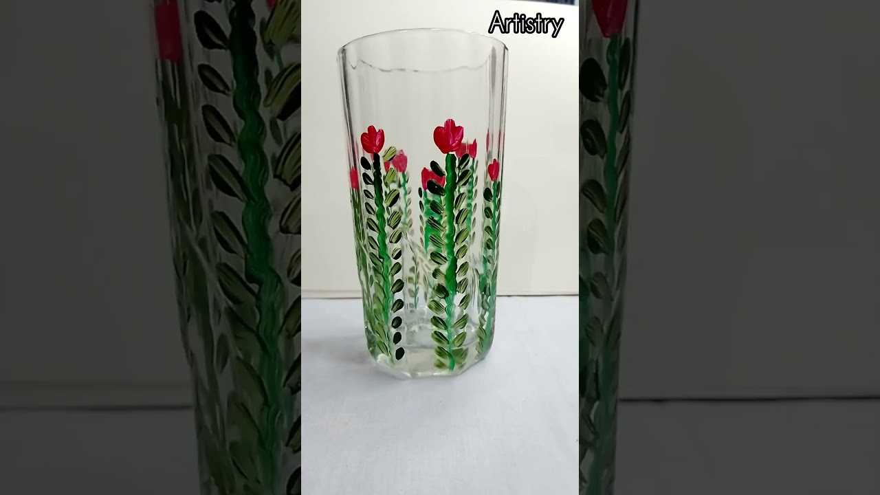 How to do glass painting on glass, glass painting designs