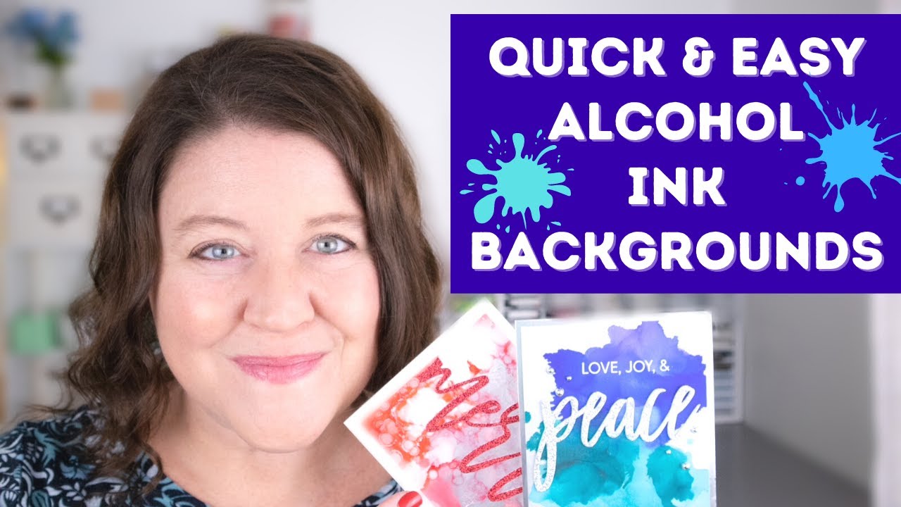 Quick and Easy Alcohol Ink Backgrounds - YouTube