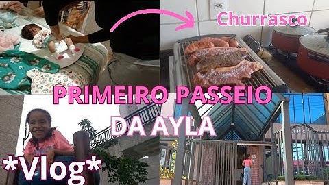 PRIMEIRO PASSEIO DA BEBÊ 😍 -  Fizemos Churrasco em Família 💕