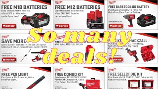 Full MASSIVE Milwaukee Flash Sale! So Many BOGO and FREE TOOLS! Update