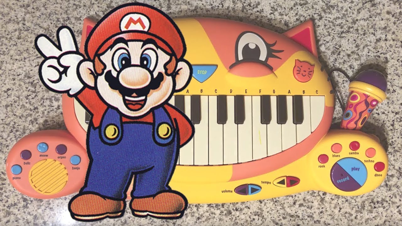 'Super Mario Theme Song' but it's played on a cat piano