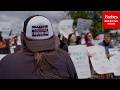 RAW VIDEO: Pro- And Anti-ICE Protestors Face Off At Delaney Hall ICE Facility