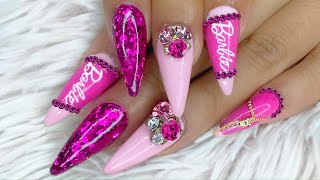 TUTORIAL DE UÑAS ACRÍLICAS: DISEÑO BARBIE