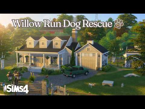 I Built a Charming Dog Rescue Using ONLY Cats & Dogs | The Sims 4 Speed Build