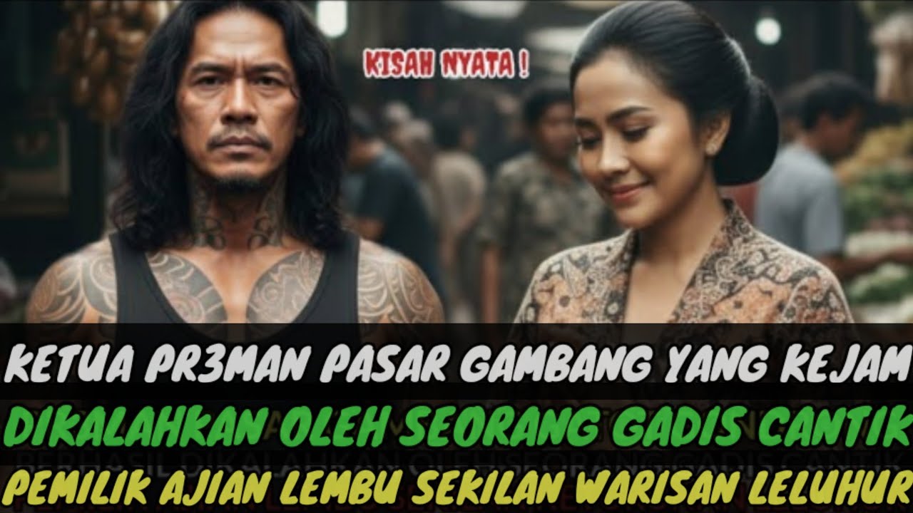 KISAH NYATA❗KETUA PR3MAN PASAR YANG KEJAM VS GADIS CANTIK PENJUAL JAMU PEMILIK AJIAN LEMBU SEKILAN