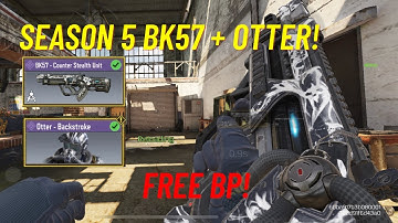 *NEW* SEASON 5 BATTLE PASS! BK 57 Counter Stealth Unit + Otter - Backstroke (Call of Duty Mobile)