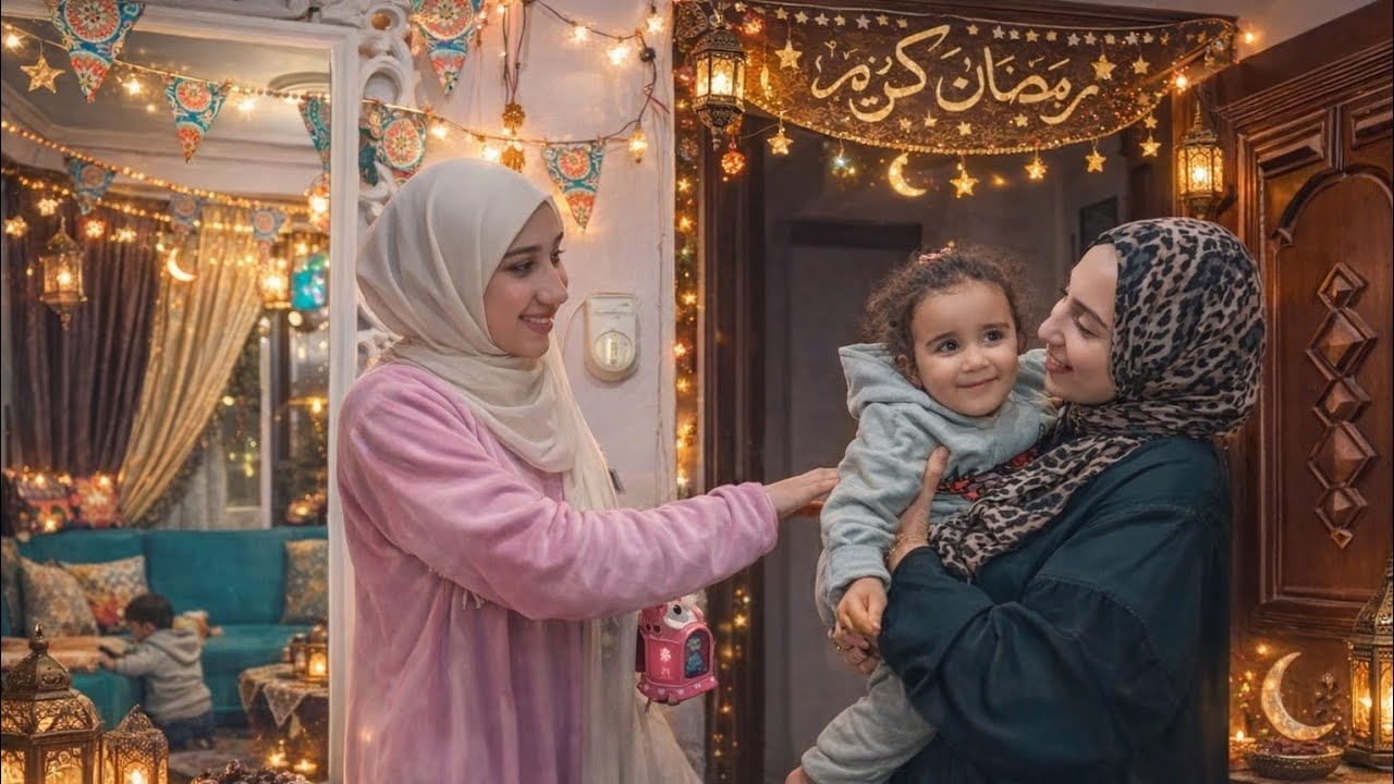 أمل اختي رنت عليا وقالتلي تعالي افطري معايا🥰مردتش ازعلها روحتلها جري🙈