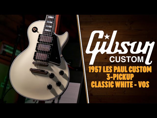 Gibson Custom 1957 Les Paul Custom 3-Pickup | Classic White - VOS