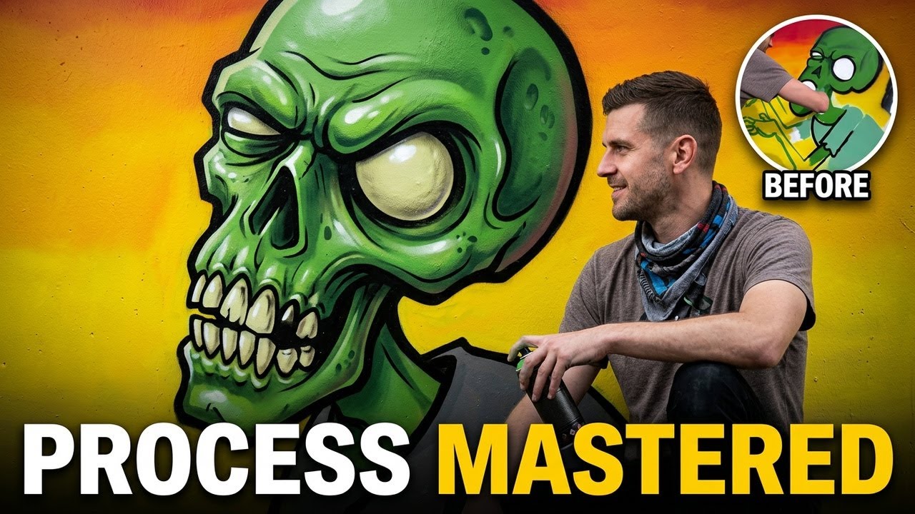 Graffiti Art Process | Clean Long-Form Edit
