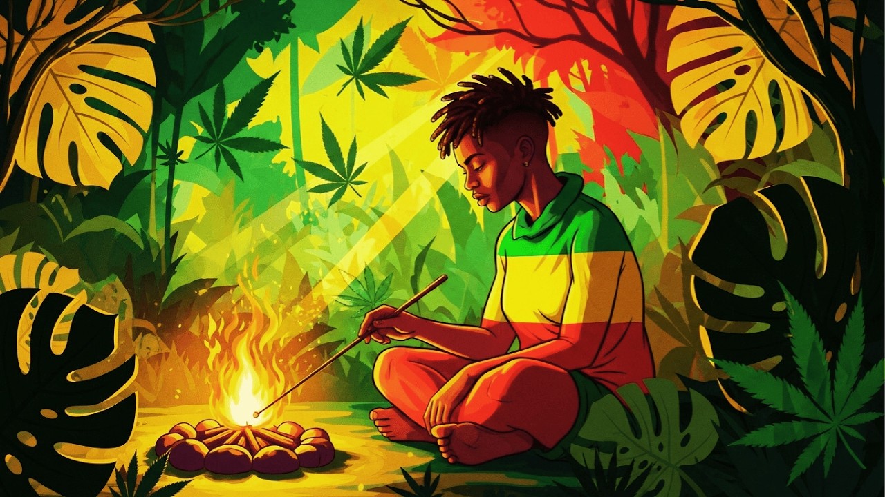 Jazzy Silken Sax Reggae One Drop Instrumental 😌🌿 | Perfect Chill Smoke Irie Vibes